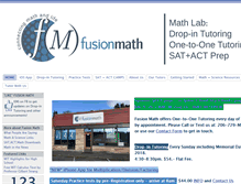 Tablet Screenshot of fusionmath.com